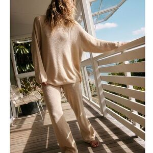 Free people Malibu solid pant surf set